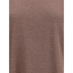 Brunello Cucinelli Brown Nylon T-Shirt