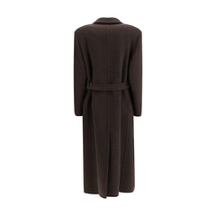 Brunello Cucinelli Brown Fleece Wool Coat