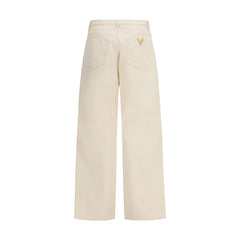 Valentino Beige Cotton Jeans Denim