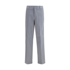 Fendi Gray Cotton Casual Pants