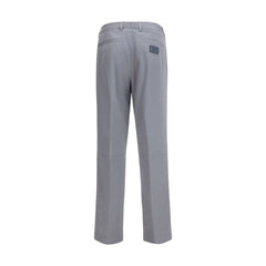 Fendi Gray Cotton Casual Pants