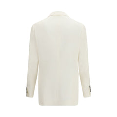 Brunello Cucinelli White Linen Blazer