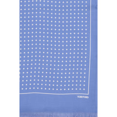 Tom Ford Blue Silk Scarf
