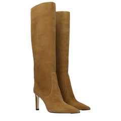 Jimmy Choo Brown Leather High Heel Boots