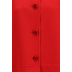 Valentino Multicolor Fleece Wool Coat