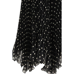 Valentino Black Viscose Midi Skirt
