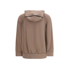 Brunello Cucinelli Brown Silk Sweatshirt