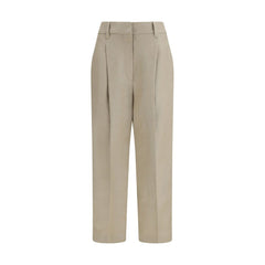 Brunello Cucinelli Beige Linen Casual Pants