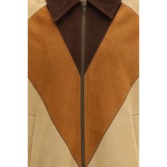 Valentino Brown Goatskin Biker Jacket