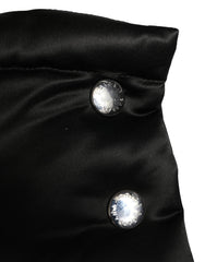 Dolce & Gabbana Black Polyester Whole Head Wrap Capello Hat