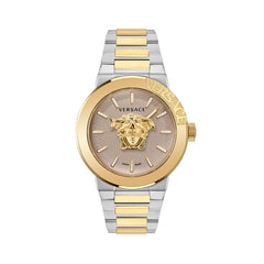 Versace Gold Stainless Steel Dress Watch