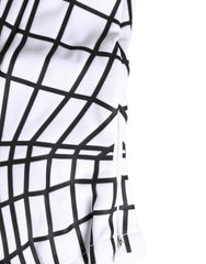 Dolce & Gabbana Men White Stripes Nylon Ski Mask Balaclava Hat