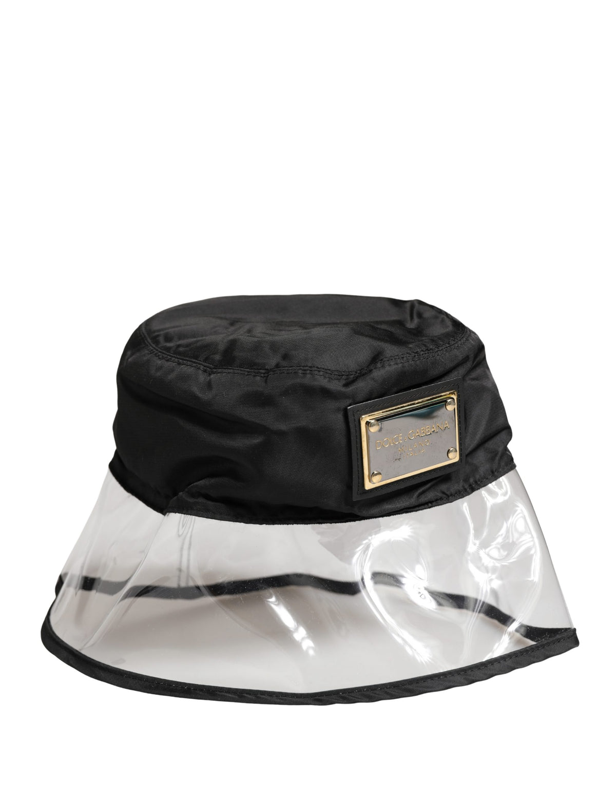 Dolce & Gabbana Men Black Plastic Fisherman Bucket Capello Hat