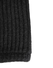 Dolce & Gabbana Black Cashmere Knitted Men Winter Neck Warmer Hat