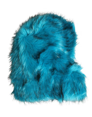 Dolce & Gabbana Blue Modacrylic Fur Women Bucket Capello Hat