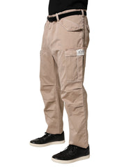 Dolce & Gabbana Beige Straight Cargo Chino Trouser Pants