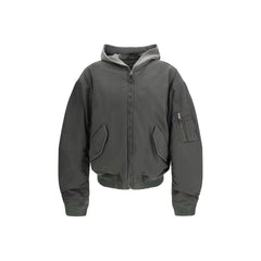 Balenciaga Gray Cotton Bomber
