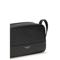 Dolce & Gabbana Black Calf Leather Bos Taurus Accessories