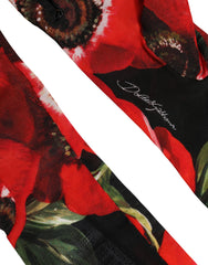 Dolce & Gabbana Multicolor Floral Print Elbow Length Women Gloves