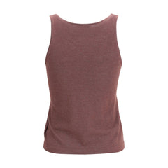 Brunello Cucinelli Bordeaux Cashmere Sleeveles T-Shirt