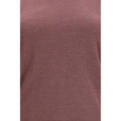Brunello Cucinelli Bordeaux Cashmere Sleeveles T-Shirt