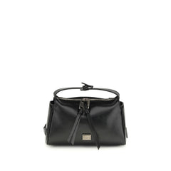 Dolce & Gabbana Black Calf Leather Bos Taurus Handbag