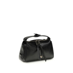 Dolce & Gabbana Black Calf Leather Bos Taurus Handbag