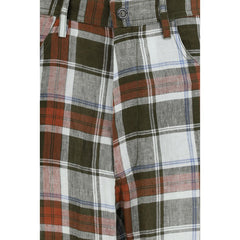 MARBELL Multicolor Linen Casual Pants