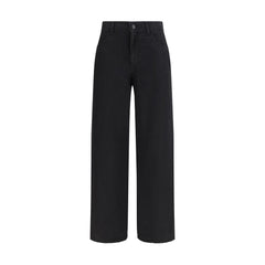 The Row Black Linen Jeans Denim
