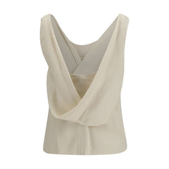 Brunello Cucinelli Beige Viscose Blouse