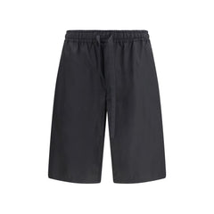 Dolce & Gabbana Black Cotton Bermuda Shorts