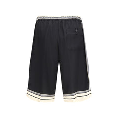 Dolce & Gabbana Multicolor Silk Bermuda Shorts