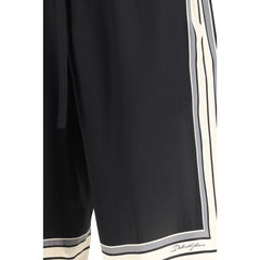 Dolce & Gabbana Multicolor Silk Bermuda Shorts