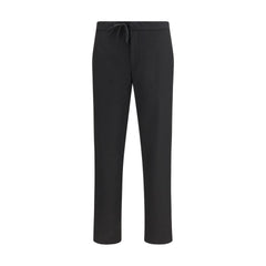 Maison Margiela Black Fleece Wool Casual Pants
