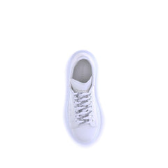Alexander McQueen White Calf Leather Bos Taurus Platform Sneakers