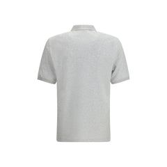 Brunello Cucinelli Gray Cotton Polo Shirt