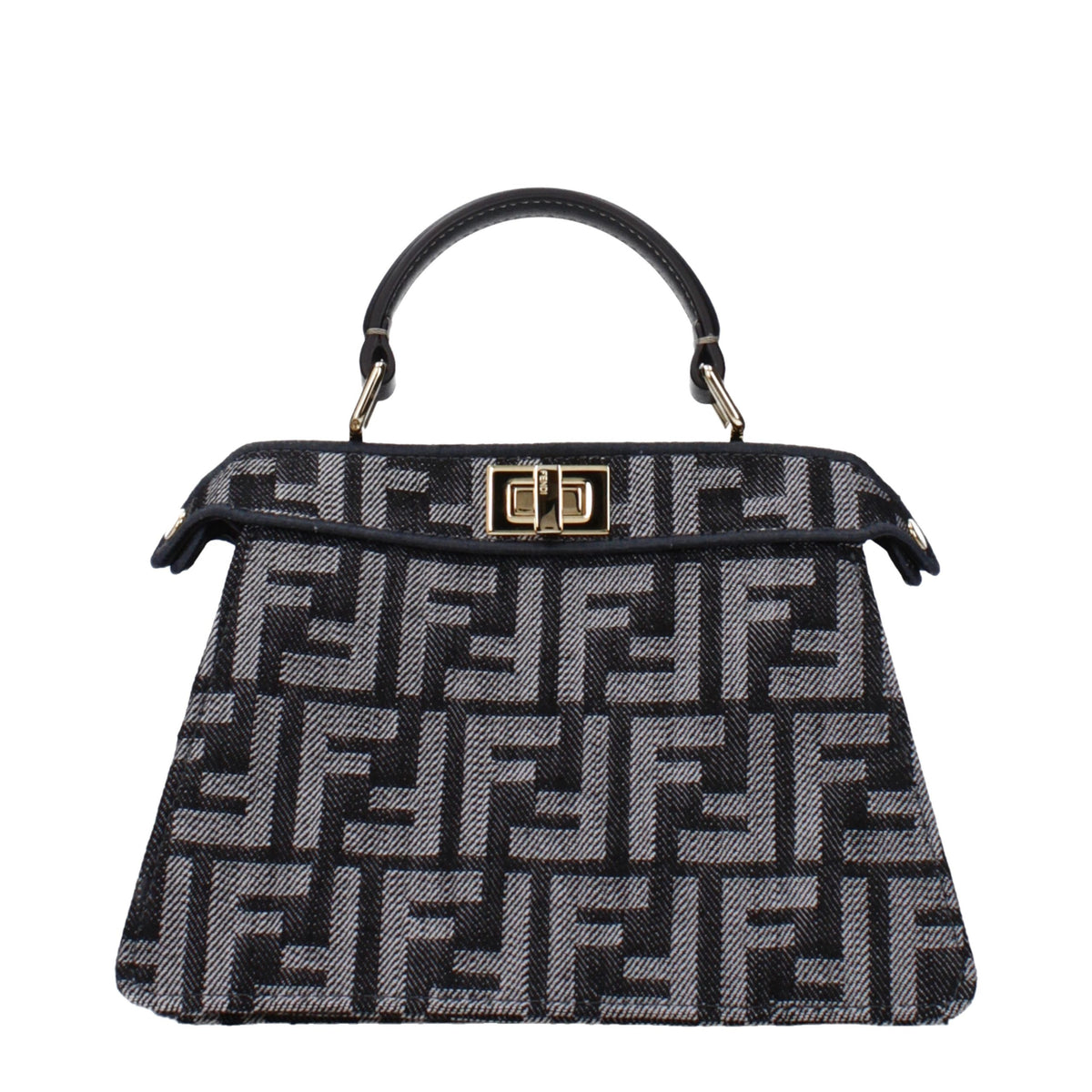 Fendi Black Fabric Handbag