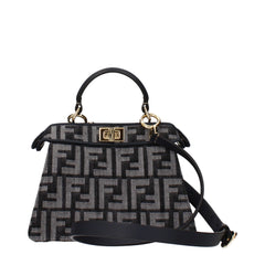 Fendi Black Fabric Handbag