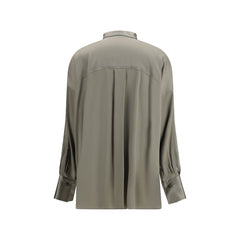 Brunello Cucinelli Bicolor Silk Shirt
