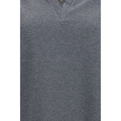 Brunello Cucinelli Gray Cotton T-Shirt