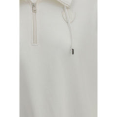 Brunello Cucinelli White Cotton Sweatshirt