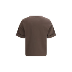 Brunello Cucinelli Brown Cotton T-Shirt
