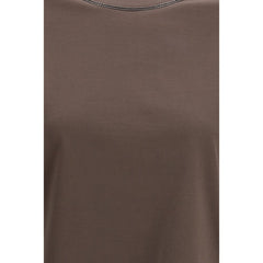 Brunello Cucinelli Brown Cotton T-Shirt