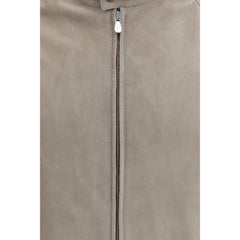 Brunello Cucinelli Bicolor Leather Jacket