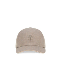 Brunello Cucinelli Beige Linen Cap (Baseball Hat)
