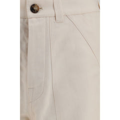 Brunello Cucinelli Beige Linen Casual Pants