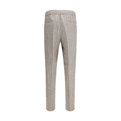 Brunello Cucinelli Beige Linen Casual Pants
