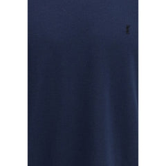Saint Laurent Blue Cotton T-Shirt