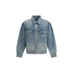 Saint Laurent Blue Cotton Denim Jacket