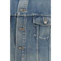 Saint Laurent Blue Cotton Denim Jacket